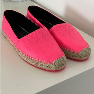 NEW Burberry Espadrilles Neon Pink Size !!